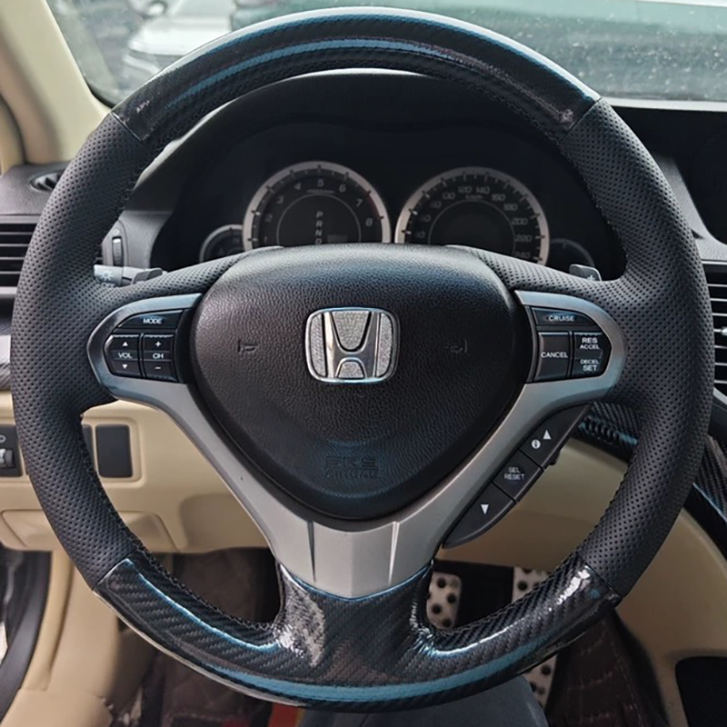for Honda Accord Euro 2008-201 - Car Steering Wheel Cover Anti Slip Breathable 评论和价格