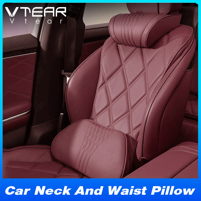 Vtear Universal Car Neck Lumba - Memory Foam Car Neck Pillow Lumbar Support 评论和价格