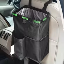 Black Car Waterproof Trash Bag - Waterproof Car Trash Can With Lid 评论和价格