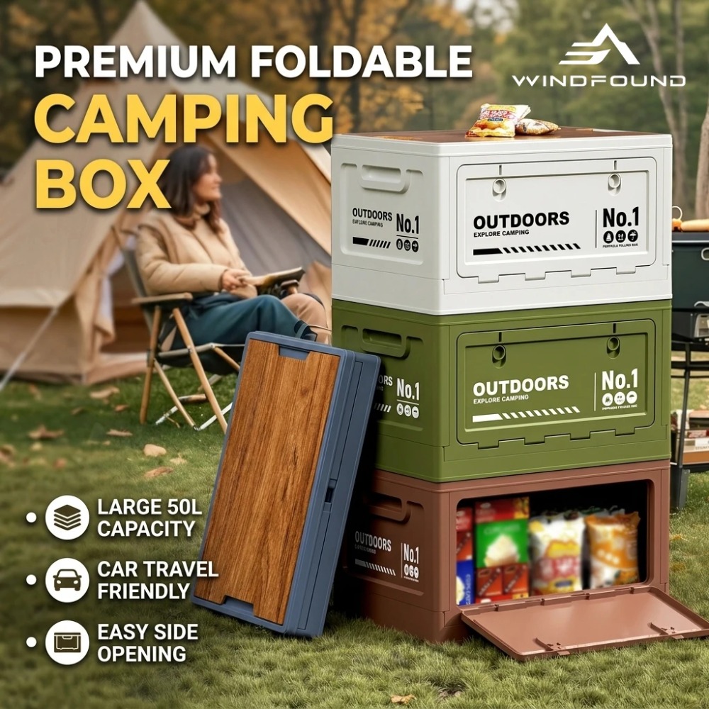 Camping Folding Storage Box wi - Car Trunk Organizer Foldable Storage Box 评论和价格