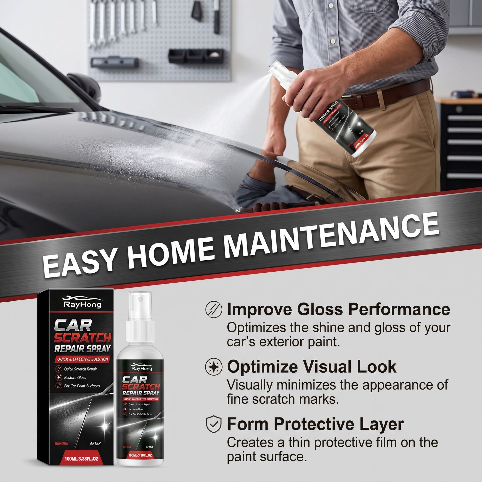 Car Scratch Remover Nano Spray - Car Care 评论和价格
