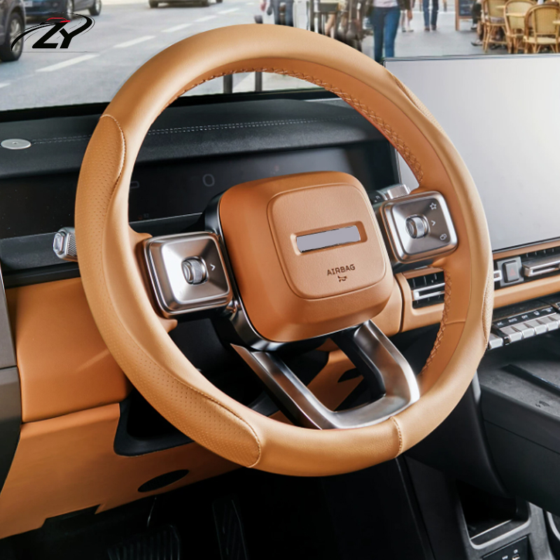 For Chery ICAR V27 ICAUR V27 2 - Car Steering Wheel Cover Anti Slip Breathable 评论和价格