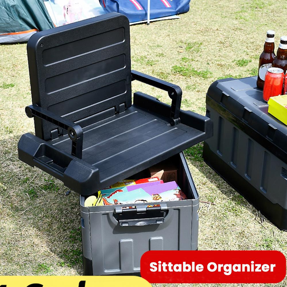 60L Trunk Organizer Large Camp - Car Trunk Organizer Foldable Storage Box 评论和价格