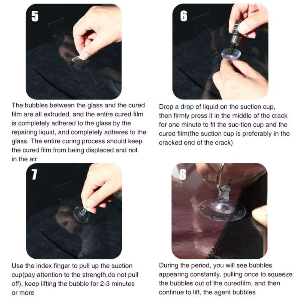 5PCS Automotive Glass Crack Re - Auto Repair Tools 评论和价格
